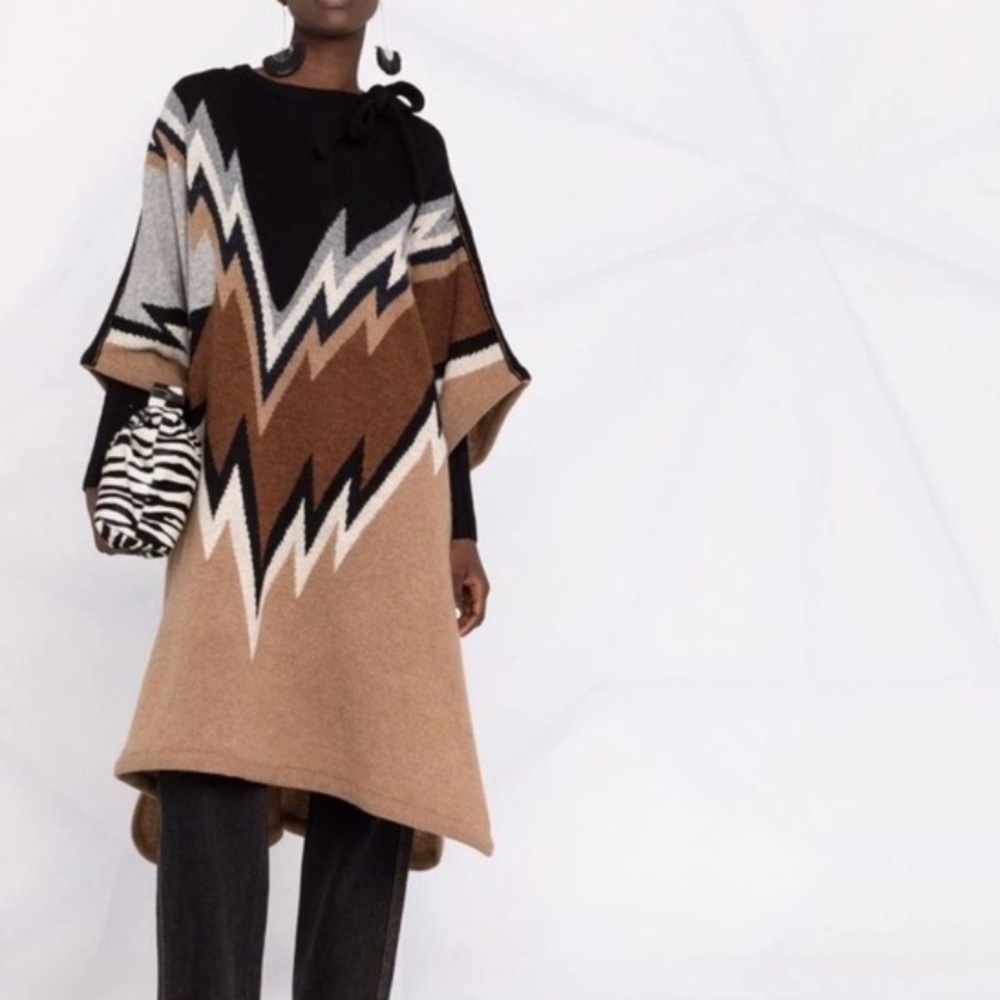 Zadig & Voltaire Clyde Poncho Coat - OS - NWT - Picture 2 of 11